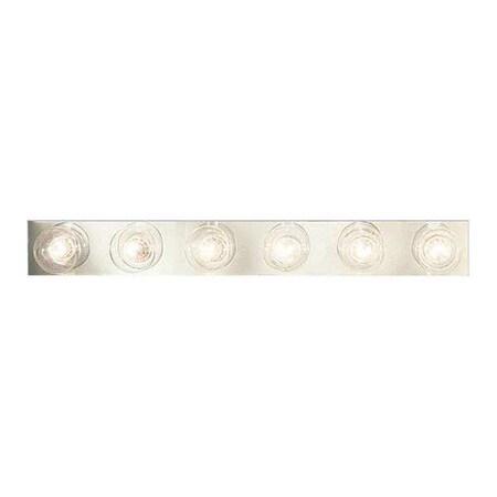 Progress Lighting Broadway 6-Light Bath Bar, 60 W, Polished Chrome P3299-15