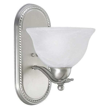 Progress Lighting Avalon 1-Light Bath Light, 100 W, Brushed Nickel P3266-09