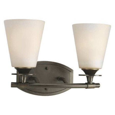 Progress Lighting Cantata 2-Light Bath Bracket, 100 W, Forged Bronze P3222-77