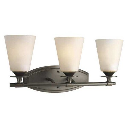 Progress Lighting Cantata 3-Light Bath Bracket, 100 W, Forged Bronze P3248-77