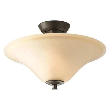 Progress Lighting Cantata 2-Light Close-to-Ceiling, 100 W, Forged Bronze P3440-77
