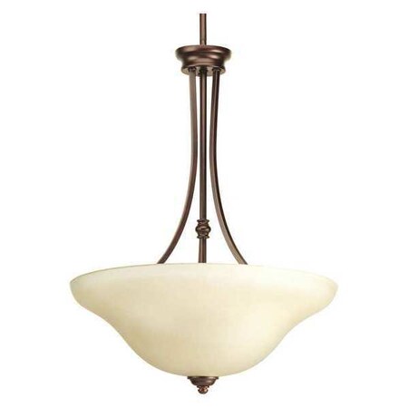 Progress Lighting Spirit 3-Light Inverted Pendant, 100 W, Antique Bronze P3455-20