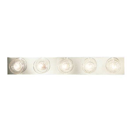 Progress Lighting Broadway 5-Light Bath Bar, 60 W, Polished Chrome P3335-15