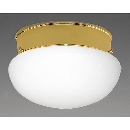 Progress Lighting Fitter 1-Light Close-to-Ceiling, 60 W, Polished Brass P3408-10