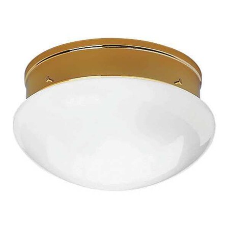 Progress Lighting Fitter 2-Light Close-to-Ceiling, 60 W, Polished Brass P3410-10