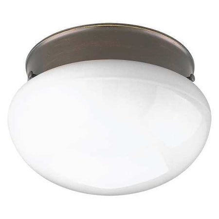 Progress Lighting Fitter 1-Light CFL Flush Mount, 13 W, Antique Bronze P3408-20WB