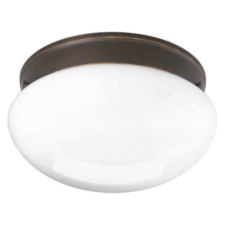 Progress Lighting Fitter 2-Light Cose-to-Ceiling, 75 W, Antique Bronze P3412-20