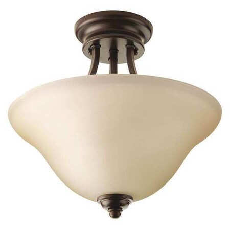 Progress Lighting Spirit 2-Light Semi Flush Mount, 100 W, Antique Bronze P3414-20