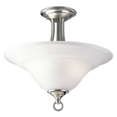 Progress Lighting Trinity 2-Light Close-to-Ceiling, 100 W, Brushed Nickel P3473-09