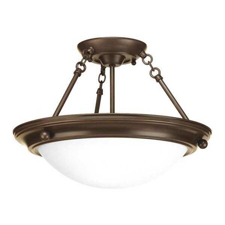 Progress Lighting Eclipse 2-Light Close-to-Ceiling, 100 W, Antique Bronze P3483-20