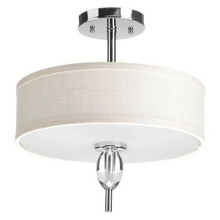 Progress Lighting Status 2-Light Semi Flush Mount, 100 W, Polished Chrome P3495-15