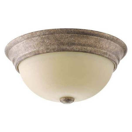 Progress Lighting Spirit 2-Light Flush Mount, 60 W, Pebbles P3501-144
