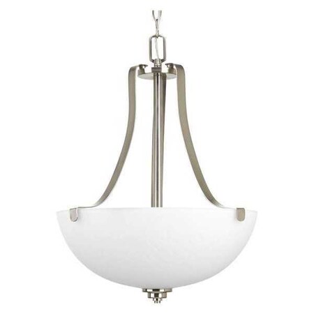 Progress Lighting Legend 3-Light Inverted Pendant, 100 W, Brushed Nickel P3505-09