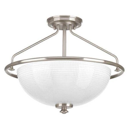 Progress Lighting Lucky 3-Light Convertible, 100 W, Brushed Nickel P3664-09