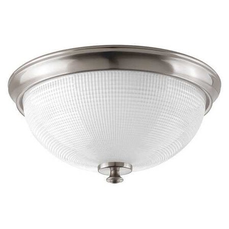 Progress Lighting Lucky 3-Light Flush Mount, 60 W, Brushed Nickel P3667-09