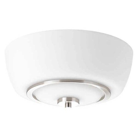 Progress Lighting Fleet 2-Light Flush Mount, 60 W, Brushed Nickel P3670-09