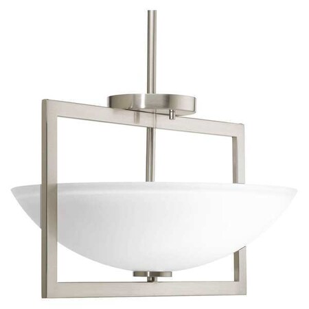 Progress Lighting Harmony 3-Light Med Semi-Flush Conver, 100 W, Brushed Nickel P3558-09