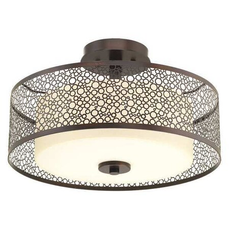 Progress Lighting Mingle 2-Light Semi-Flush, 100 W, Antique Bronze P3565-20