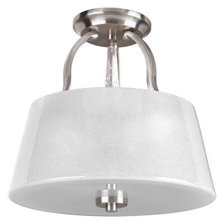 Progress Lighting Dazzle 3-Light Semi-Flush, 100 W, Brushed Nickel P3572-09