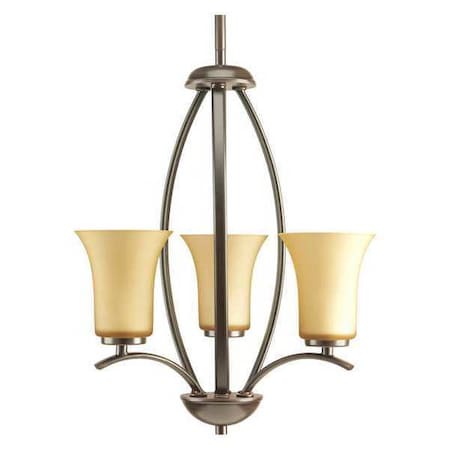 Progress Lighting Joy 3-Light Foyer Pendant, 60 W, Antique Bronze P3587-20