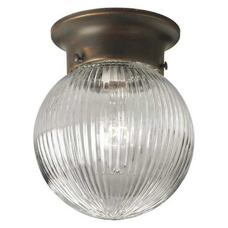 Progress Lighting Glass Globes 1-Light Close-to-Ceiling, 60 W, Antique Bronze P3599-20
