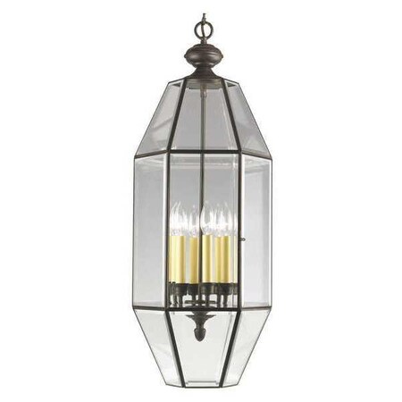 Progress Lighting Bound Beveled Glass 6-Light Foyer, 60 W, Antique Bronze P3779-20