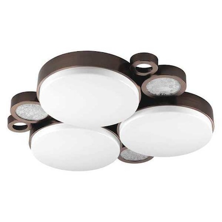 Progress Lighting Bingo 3-Light LED Flush Mount Cluster, 17 W, Venetian Bronze P3747-7430K9