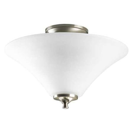 Progress Lighting Melon 2-Light Close-to-Ceiling, 100 W, Brushed Nickel P3855-09