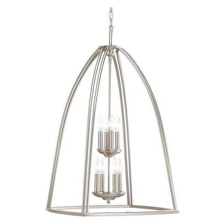 Progress Lighting Tally 8-Light Foyer, 60 W, Brushed Nickel P3795-09
