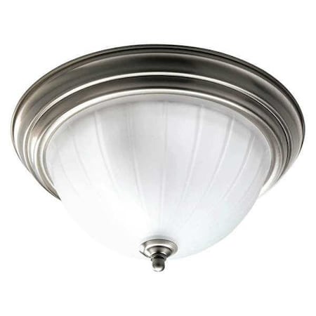 Progress Lighting Melon 2-Light Close-to-Ceiling, 75 W, Brushed Nickel P3817-09