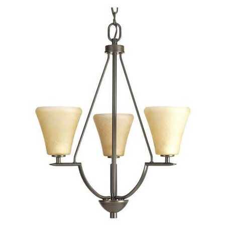 Progress Lighting Bravo 3-Light Foyer, 60 W, Antique Bronze P3821-20