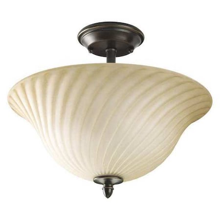 Progress Lighting Kensington 2-Light Close-to-Ceiling, 100 W, Forged Bronze P3829-77