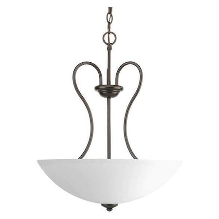 Progress Lighting Heart 3-Light Inverted Pendant, 100 W, Antique Bronze P3955-20