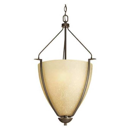 Progress Lighting Bravo 3-Light Large Foyer Bowl, 100 W, Antique Bronze P3969-20