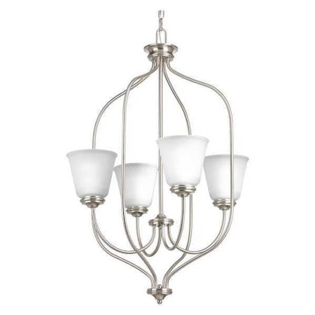 Progress Lighting Keats 4-Light Foyer, 100 W, Brushed Nickel P3891-09