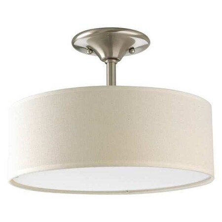 Progress Lighting Inspire 2-Light Semi-Flush, 26 W, Brushed Nickel P3939-09