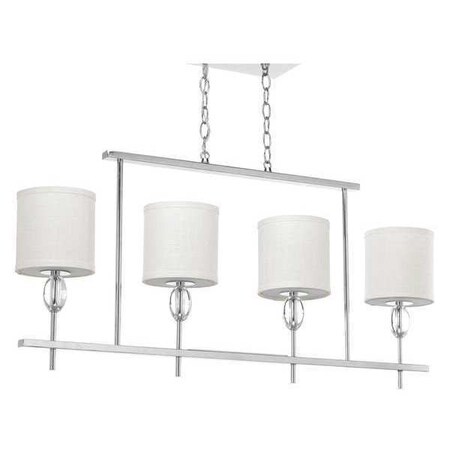 Progress Lighting Status 4-Light Linear Island, 75 W, Polished Chrome P4138-15