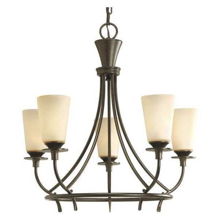 Progress Lighting Cantata 5-Light Chandelier, 60 W, Forged Bronze P4006-77