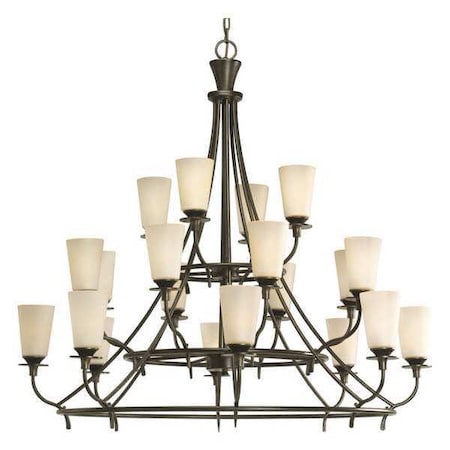 Progress Lighting Cantata 20-Light Chandelier, 60 W, Forged Bronze P4040-77