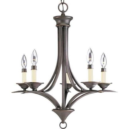 Progress Lighting Trinity 5-Light Chandelier, 60 W, Antique Bronze P4327-20