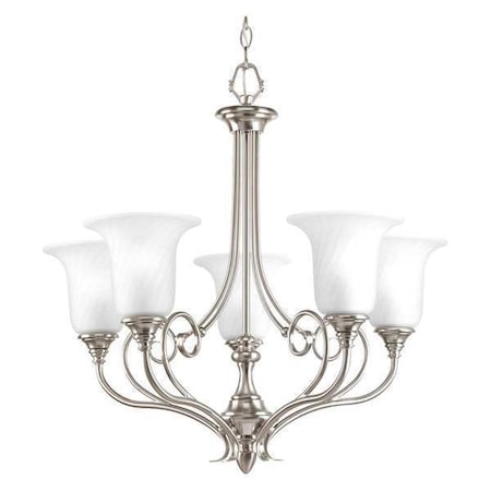 Progress Lighting Kensington 5-Light Chandelier, 100 W, Brushed Nickel P4238-09