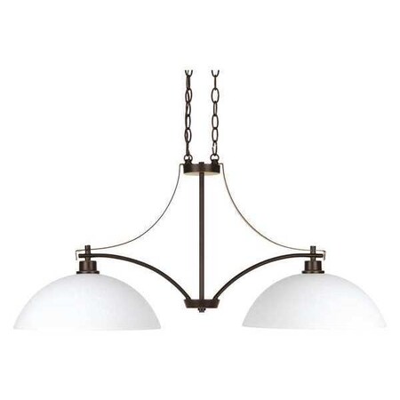Progress Lighting Legend 2-Light Linear Chandelier, 100 W, Antique Bronze P4254-20
