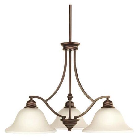 Progress Lighting Spirit 3-Light Chandelier, 100 W, Antique Bronze P4559-20