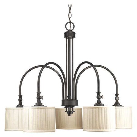 Progress Lighting Clayton 5-Light Chandelier, 100 W, Espresso P4422-84
