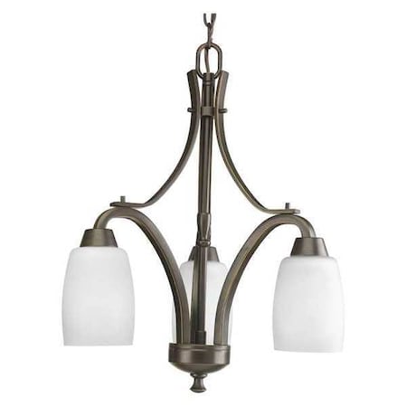 Progress Lighting Wisten 3-Light Chandelier, 100 W, Antique Bronze P4434-20