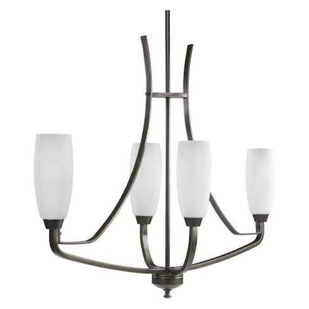 Progress Lighting Wisten 4-Light Chandelier, 60 W, Antique Bronze P4435-20
