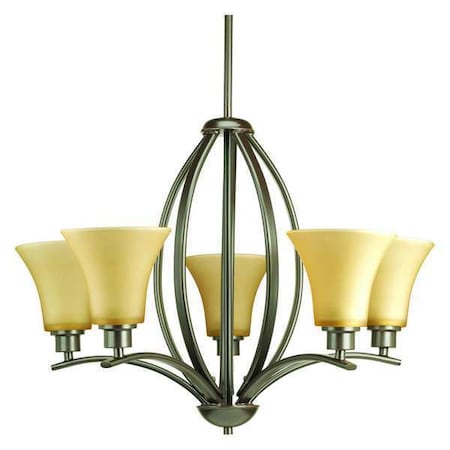 Progress Lighting Joy 9-Light Chandelier, 100 W, Antique Bronze P4490-20