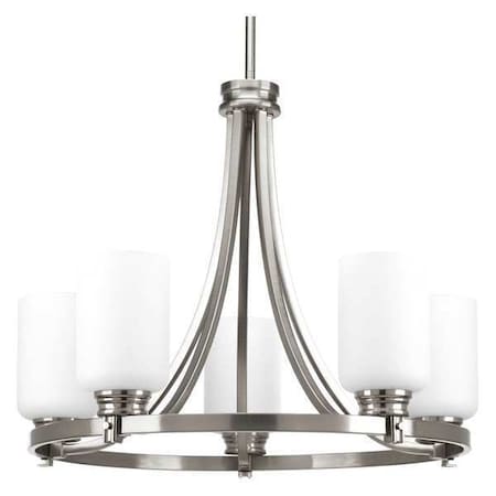 Progress Lighting Orbitz 5-Light Chandelier, 60 W, Brushed Nickel P4659-09