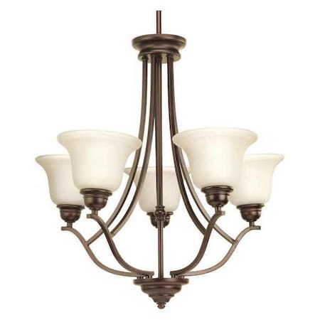 Progress Lighting Spirit 5-Light Chandelier, 100 W, Antique Bronze P4605-20