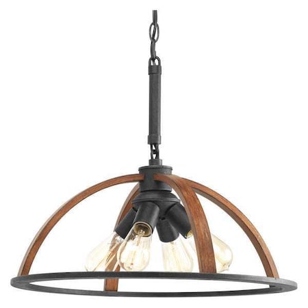 Progress Lighting Trestle 4-Light Pendant, 60 W, Gilded Iron P5168-71